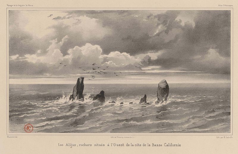 Los Alijos, rochers situés à l'Ouest de la côte de la Basse Californie